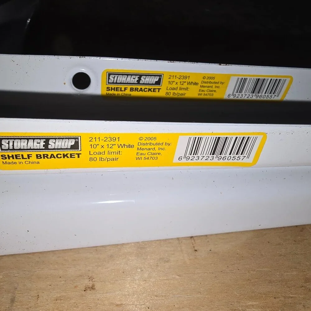 White Shelf Hangers 8x10 Set of 2